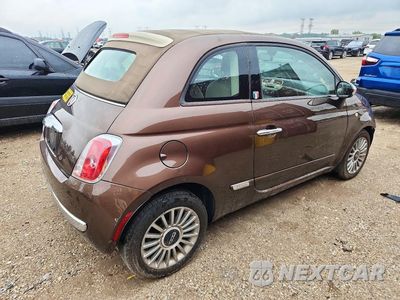 Trzecie zdjęcie samochodu z tyłu: 2012 FIAT 500 LOUNGE VIN:3C3CFFER3CT127052 - miniatura
