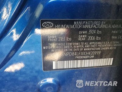 Zdjęcie 12 z 12 samochodu: 2019 HYUNDAI ELANTRA SEL VIN:5NPD84LFXKH420999 - miniatura