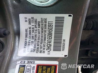 Zdjęcie 13 z 13 samochodu: 2008 HONDA CIVIC LX VIN:2HGFA16508H503911 - miniatura