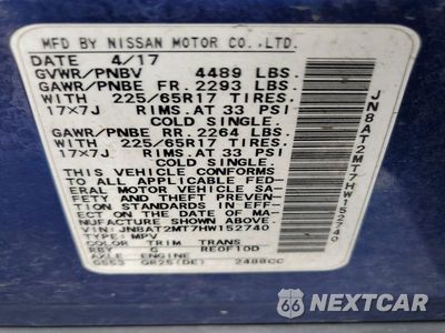 Zdjęcie 13 z 13 samochodu: 2017 NISSAN ROGUE SV VIN:JN8AT2MT7HW152740 - miniatura