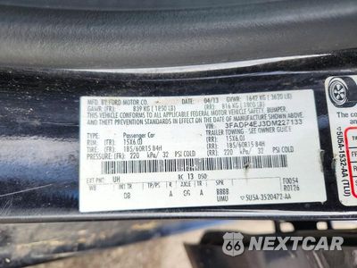 Zdjęcie 12 z 12 samochodu: 2013 FORD FIESTA SE VIN:3FADP4EJ3DM227133 - miniatura