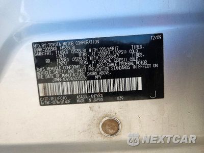 Zdjęcie 12 z 12 samochodu: 2010 TOYOTA RAV4 BASE VIN:JTMBF4DV9A5025536 - miniatura
