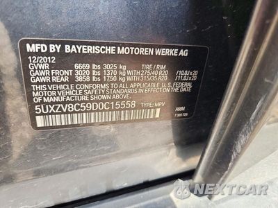 Zdjęcie 12 z 12 samochodu: 2013 BMW X5 XDRIVE50I VIN:5UXZV8C59D0C15558 - miniatura