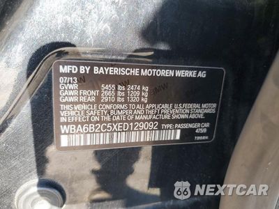 Zdjęcie 12 z 12 samochodu: 2014 BMW 650 I GRAN COUPE VIN:WBA6B2C5XED129092 - miniatura