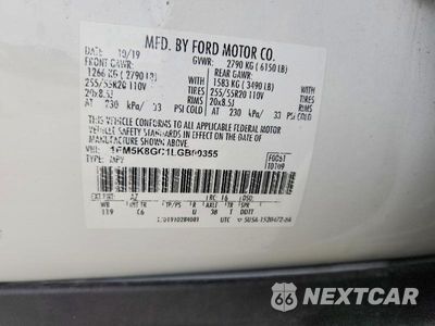Zdjęcie 13 z 13 samochodu: 2020 FORD EXPLORER ST VIN:1FM5K8GC1LGB00355 - miniatura