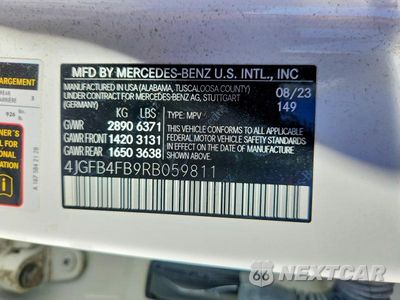 Zdjęcie 13 z 13 samochodu: 2024 MERCEDES-BENZ GLE 350 4MATIC VIN:4JGFB4FB9RB059811 - miniatura