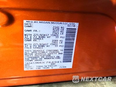 Zdjęcie 13 z 13 samochodu: 2018 NISSAN ROGUE SV VIN:5N1AT2MV6JC764945 - miniatura