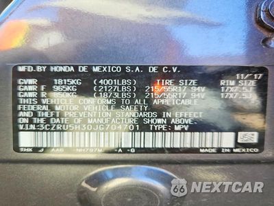 Zdjęcie 13 z 13 samochodu: 2018 HONDA HR-V LX VIN:3CZRU5H30JG704701 - miniatura