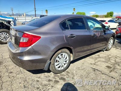 Trzecie zdjęcie samochodu z tyłu: 2012 HONDA CIVIC LX VIN:19XFB2F55CE387353 - miniatura