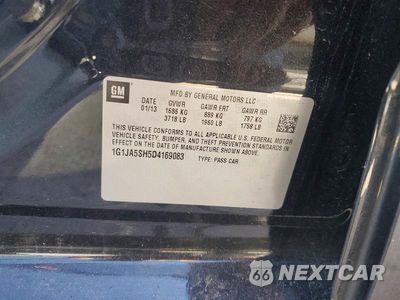 Zdjęcie 12 z 12 samochodu: 2013 CHEVROLET SONIC LS VIN:1G1JA5SH5D4169083 - miniatura
