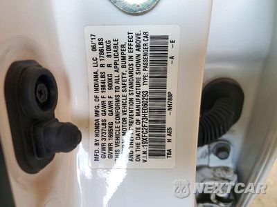 Zdjęcie 12 z 12 samochodu: 2017 HONDA CIVIC EX VIN:19XFC2F73HE060293 - miniatura