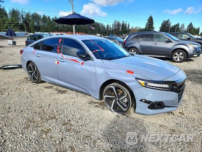 Czwarte zdjęcie samochodu z boku: 2022 HONDA ACCORD SPORT SE VIN:1HGCV1F48NA045124 - miniatura