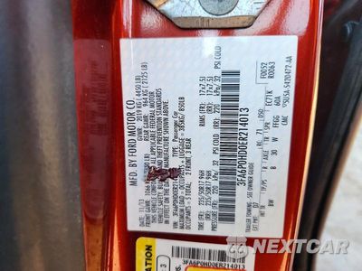 Zdjęcie 12 z 12 samochodu: 2014 FORD FUSION SE VIN:3FA6P0HD0ER214013 - miniatura