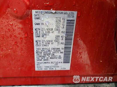 Zdjęcie 14 z 14 samochodu: 2016 NISSAN ROGUE SL VIN:5N1AT2MV9GC823544 - miniatura