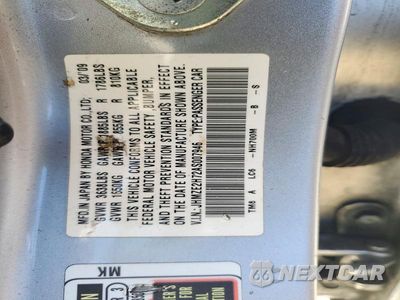 Zdjęcie 12 z 12 samochodu: 2010 HONDA INSIGHT EX VIN:JHMZE2H72AS007946 - miniatura