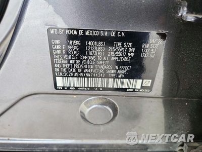 Zdjęcie 13 z 13 samochodu: 2022 HONDA HR-V EX VIN:3CZRU5H5XNM744342 - miniatura