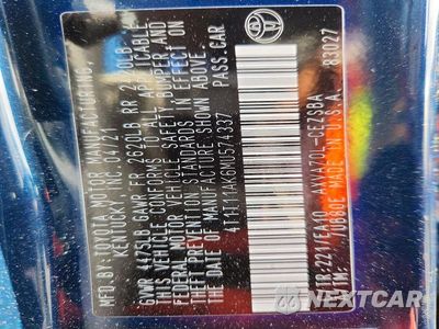 Zdjęcie 12 z 12 samochodu: 2021 TOYOTA CAMRY SE VIN:4T1T11AK6MU574337 - miniatura