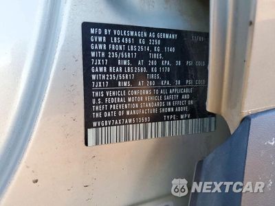 Zdjęcie 12 z 12 samochodu: 2010 VOLKSWAGEN TIGUAN SE VIN:WVGBV7AX7AW513593 - miniatura