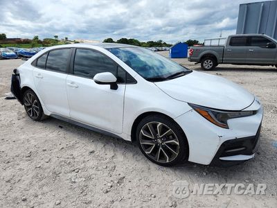 Czwarte zdjęcie samochodu z boku: 2021 TOYOTA COROLLA SE VIN:5YFS4MCEXMP071973 - miniatura