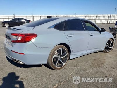 Trzecie zdjęcie samochodu z tyłu: 2022 HONDA ACCORD SPORT VIN:1HGCV1F32NA042615 - miniatura