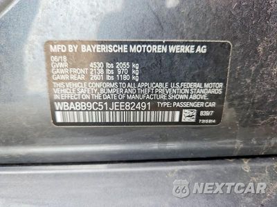 Zdjęcie 12 z 12 samochodu: 2018 BMW 330 I VIN:WBA8B9C51JEE82491 - miniatura