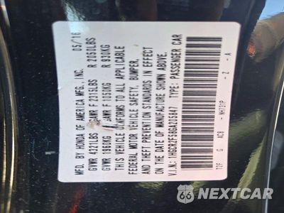 Zdjęcie 12 z 12 samochodu: 2016 HONDA ACCORD SPORT VIN:1HGCR2F58GA205847 - miniatura