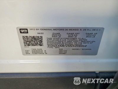 Zdjęcie 13 z 13 samochodu: 2022 CHEVROLET EQUINOX RS VIN:3GNAXMEV5NS208412 - miniatura