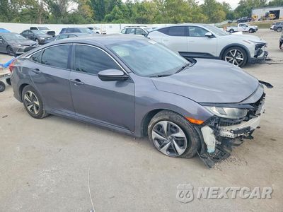 Czwarte zdjęcie samochodu z boku: 2020 HONDA CIVIC LX VIN:19XFC2F68LE013597 - miniatura