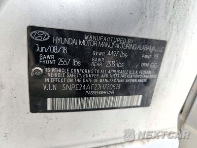 Zdjęcie 12 z 12 samochodu: 2018 HYUNDAI SONATA SE VIN:5NPE24AF2JH720513 - miniatura