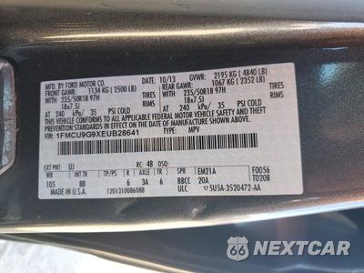Zdjęcie 13 z 13 samochodu: 2014 FORD ESCAPE SE VIN:1FMCU9G9XEUB28641 - miniatura