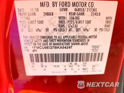 Zdjęcie 13 z 13 samochodu: 2011 FORD ESCAPE LIMITED VIN:1FMCU9EG7BKA54247 - miniatura
