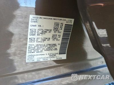 Zdjęcie 13 z 13 samochodu: 2021 NISSAN TITAN PRO-4X VIN:1N6AA1ED6MN537156 - miniatura