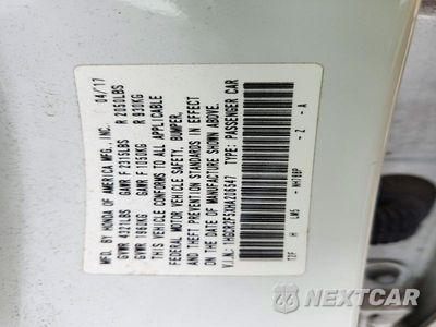 Zdjęcie 12 z 12 samochodu: 2017 HONDA ACCORD SPORT VIN:1HGCR2F5XHA206547 - miniatura