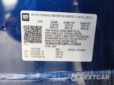 Zdjęcie 13 z 13 samochodu: 2023 CHEVROLET EQUINOX PREMIER VIN:3GNAXXEG8PL170643 - miniatura