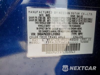 Zdjęcie 14 z 14 samochodu: 2026 NISSAN KICKS SV VIN:3N8AP6CE8TL310063 - miniatura