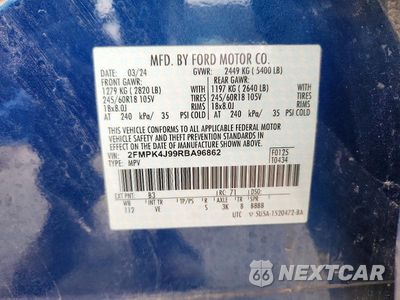 Zdjęcie 14 z 14 samochodu: 2024 FORD EDGE SEL VIN:2FMPK4J99RBA96862 - miniatura