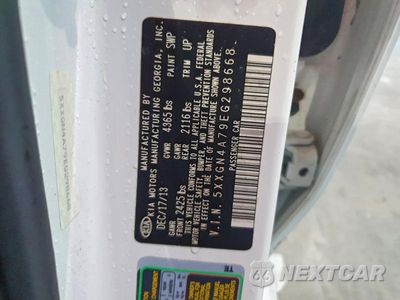 Zdjęcie 12 z 12 samochodu: 2014 KIA OPTIMA EX VIN:5XXGN4A79EG298668 - miniatura