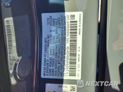 Zdjęcie 13 z 13 samochodu: 2025 HONDA CIVIC SPORT VIN:2HGFE4F89SH324158 - miniatura