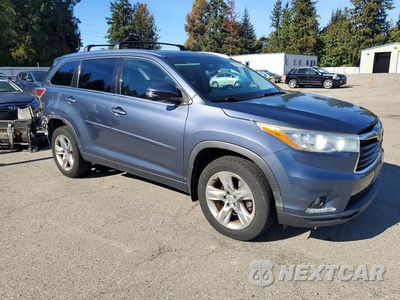 Czwarte zdjęcie samochodu z boku: 2014 TOYOTA HIGHLANDER LIMITED VIN:5TDDKRFH9ES057539 - miniatura