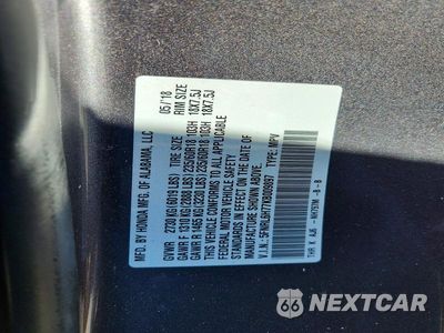 Zdjęcie 13 z 13 samochodu: 2019 HONDA ODYSSEY EXL VIN:5FNRL6H77KB009897 - miniatura