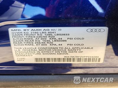 Zdjęcie 13 z 13 samochodu: 2023 AUDI Q4 E-TRON PRESTIGE VIN:WA1M2BFZ0PP034089 - miniatura
