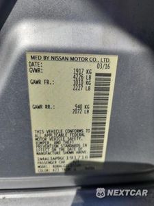 Zdjęcie 12 z 12 samochodu: 2016 NISSAN ALTIMA 2.5 S VIN:1N4AL3AP9GC191716 - miniatura