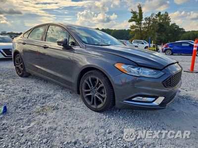 Czwarte zdjęcie samochodu z boku: 2018 FORD FUSION SE VIN:3FA6P0HD4JR261877 - miniatura