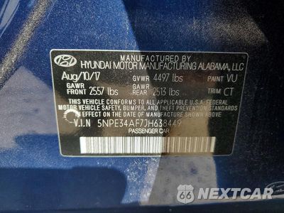 Zdjęcie 12 z 12 samochodu: 2018 HYUNDAI SONATA SPORT VIN:5NPE34AF7JH638449 - miniatura