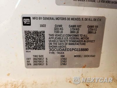 Zdjęcie 12 z 12 samochodu: 2023 CHEVROLET SILVERADO K1500 VIN:3GCUDAED1PG118880 - miniatura