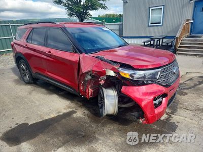 Czwarte zdjęcie samochodu z boku: 2021 FORD EXPLORER XLT VIN:1FMSK8DH8MGA26386 - miniatura
