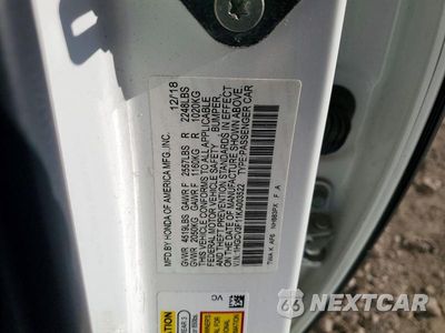 Zdjęcie 12 z 12 samochodu: 2019 HONDA ACCORD HYBRID VIN:1HGCV3F11KA003522 - miniatura