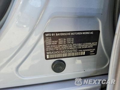 Zdjęcie 12 z 12 samochodu: 2014 BMW 528 I VIN:WBA5A5C5XED502793 - miniatura