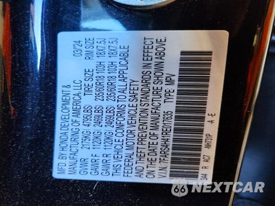 Zdjęcie 13 z 13 samochodu: 2024 HONDA CR-V EX VIN:7FARS4H41RE017635 - miniatura