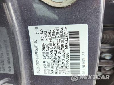 Zdjęcie 12 z 12 samochodu: 2018 HONDA ACCORD LX VIN:1HGCV1F1XJA082627 - miniatura
